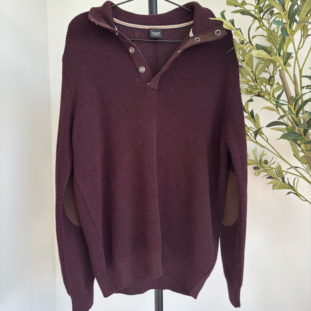 • [Bugatti] Men’s 1/4 Zip Sweater •